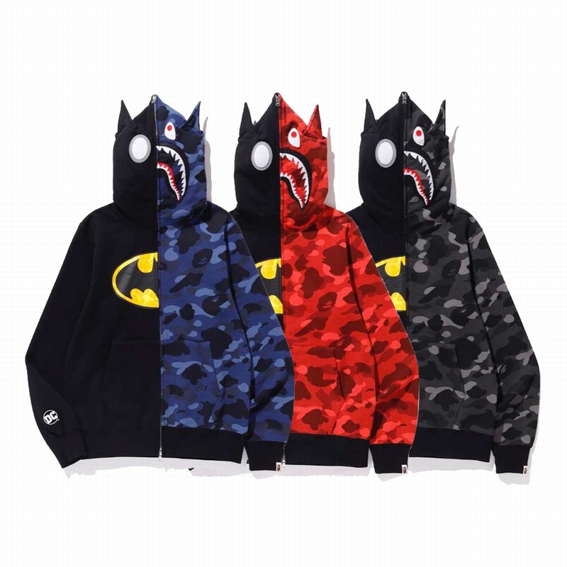 Bape Hoodie 3 Colors Black Blue Black Red Blakc Grey M-3XL B51XC812